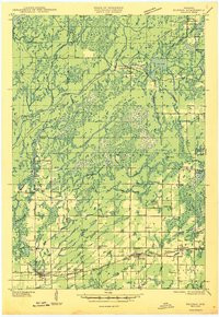 KENNAN, WI HISTORICAL MAP GEOPDF 15X15 G
