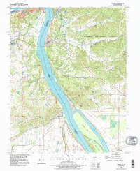 THEBES, IL-MO HISTORICAL MAP GEOPDF 7.5X