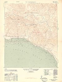 TRANQUILLON MOUNTAIN, CA HISTORICAL MAP