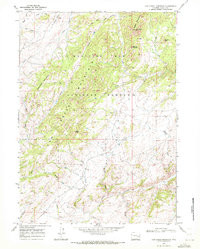 COW CREEK MOUNTAIN, WY HISTORICAL MAP GE