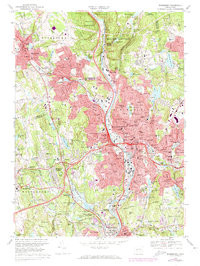 WATERBURY, CT HISTORICAL MAP GEOPDF 7.5X