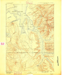 LAKE, WY HISTORICAL MAP GEOPDF 30X30 GRI