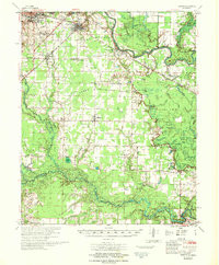 KENSETT, AR HISTORICAL MAP GEOPDF 15X15
