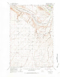 BADGER MOUNTAIN, WA HISTORICAL MAP GEOPD