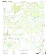 BUSHNELL, FL HISTORICAL MAP GEOPDF 7.5X7