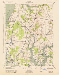 ROCK HALL, MD HISTORICAL MAP GEOPDF 7.5X