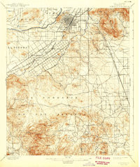 RIVERSIDE, CA HISTORICAL MAP GEOPDF 15X1
