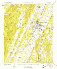 LAFAYETTE, GA HISTORICAL MAP GEOPDF 7.5X