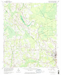 TABOR CITY WEST, NC-SC HISTORICAL MAP GE