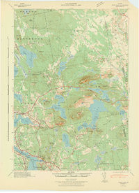 TUNK LAKE, ME HISTORICAL MAP GEOPDF 15X1