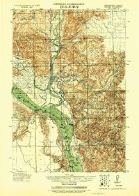 KALAMA, WA-OR HISTORICAL MAP GEOPDF 15X1