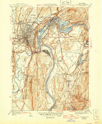 GREENFIELD, MA HISTORICAL MAP GEOPDF 7.5