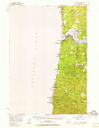 WALDPORT, OR HISTORICAL MAP GEOPDF 15X15