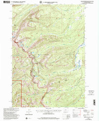 GOLDSTONE PASS, MT-ID HISTORICAL MAP GEO