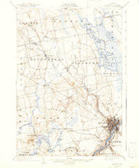BANGOR, ME HISTORICAL MAP GEOPDF 15X15 G