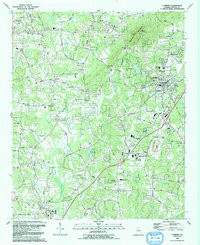 CUMMING, GA HISTORICAL MAP GEOPDF 7.5X7.