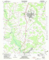 AYDEN, NC HISTORICAL MAP GEOPDF 7.5X7.5