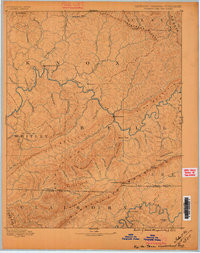 CUMBERLAND GAP, KY-TN-VA HISTORICAL MAP