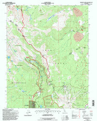 MAMMOTH MOUNTAIN, CA HISTORICAL MAP GEOP
