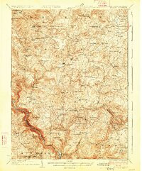 BRUCETON MILLS, WV-PA HISTORICAL MAP GEO