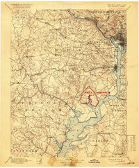MOUNT VERNON, VA-MD-DC HISTORICAL MAP GE