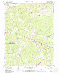 POWHATAN, VA HISTORICAL MAP GEOPDF 7.5X7