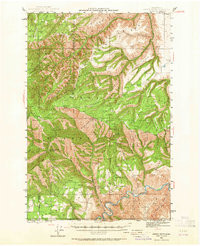 SADDLE BUTTE, WA HISTORICAL MAP GEOPDF 1