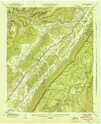 HOOKER, GA-TN HISTORICAL MAP GEOPDF 7.5X