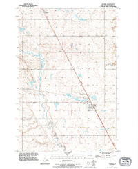 PINGREE, ND HISTORICAL MAP GEOPDF 7.5X7.