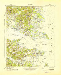 KILMARNOCK, VA HISTORICAL MAP GEOPDF 15X