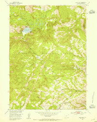 LOUIS LAKE, WY HISTORICAL MAP GEOPDF 7.5