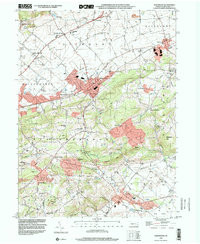 FLEETWOOD, PA HISTORICAL MAP GEOPDF 7.5X