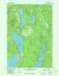 RAYMOND, ME HISTORICAL MAP GEOPDF 7.5X7.