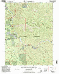 IRONSIDE MOUNTAIN, CA HISTORICAL MAP GEO