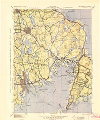 NEW BEDFORD, MA HISTORICAL MAP GEOPDF 30