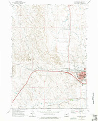 GILLETTE WEST, WY HISTORICAL MAP GEOPDF