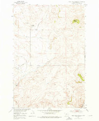 BLACK BUTTE MOUNTAIN, MT HISTORICAL MAP