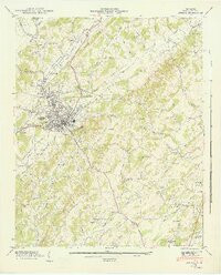 ATHENS, TN HISTORICAL MAP GEOPDF 7.5X7.5