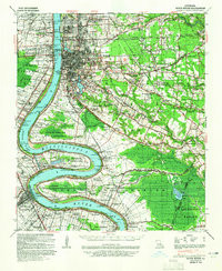 BATON ROUGE, LA HISTORICAL MAP GEOPDF 15