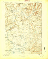 CANYON, WY-MT HISTORICAL MAP GEOPDF 30X3