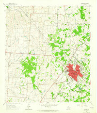 YOAKUM, TX HISTORICAL MAP GEOPDF 7.5X7.5