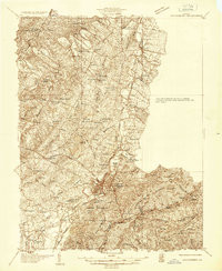 WAYNESBORO, VA HISTORICAL MAP GEOPDF 15X