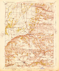 ARENZVILLE, IL HISTORICAL MAP GEOPDF 15X
