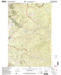 THOMPSON PASS, MT-ID HISTORICAL MAP GEOP