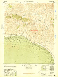 TRANQUILLON MOUNTAIN, CA HISTORICAL MAP