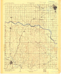 CHICASAW, OK HISTORICAL MAP GEOPDF 30X30