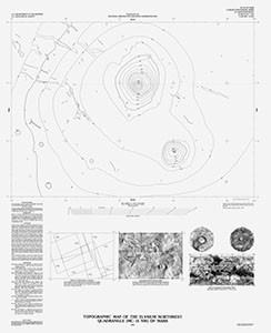 TOPOGRAPHIC MAP ELYSIUM NW QUAD MARS