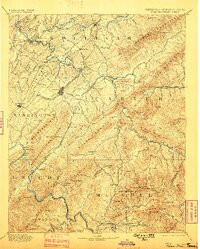 ROOM MOUNTAIN, TN-NC HISTORICAL MAP GEOP