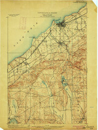 DUNKIRK, NY HISTORICAL MAP GEOPDF 15X15