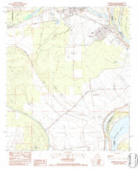 FERRIDAY SOUTH, LA-MS HISTORICAL MAP GEO